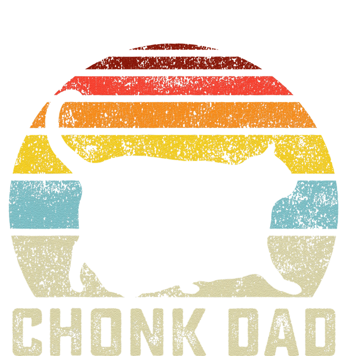 Chonk Cat Dad Scale Meme Funny Retro Style Daddy Cats Memes Hoodie