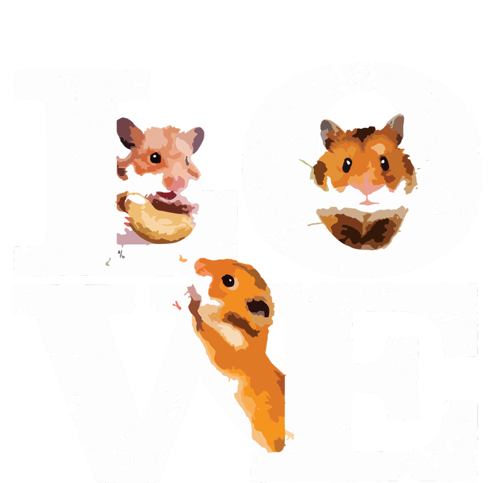 Funny I Love Hamsters Gift Cute Hamster Pet Lover Hamster Long Sleeve Shirt