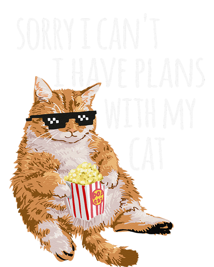 Sorry I Cant I Have Plans With My Cat Funny Cat Lover Gift T-Shirt