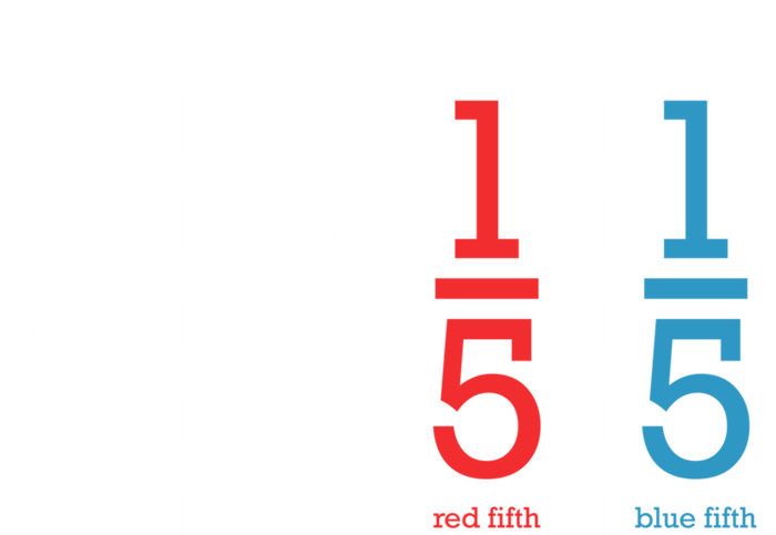 One Fifth Two Fifth Red Fifth Blue Fifth Math T-Shirt