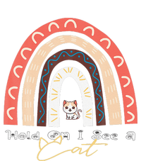 Hold On I See A Cat Cute Rainbow Cat T-Shirt