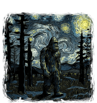 Bigfoot Starry Night Sasquatch Van Gogh Sky Painting Art Yupoong Adult 5-Panel Trucker Hat