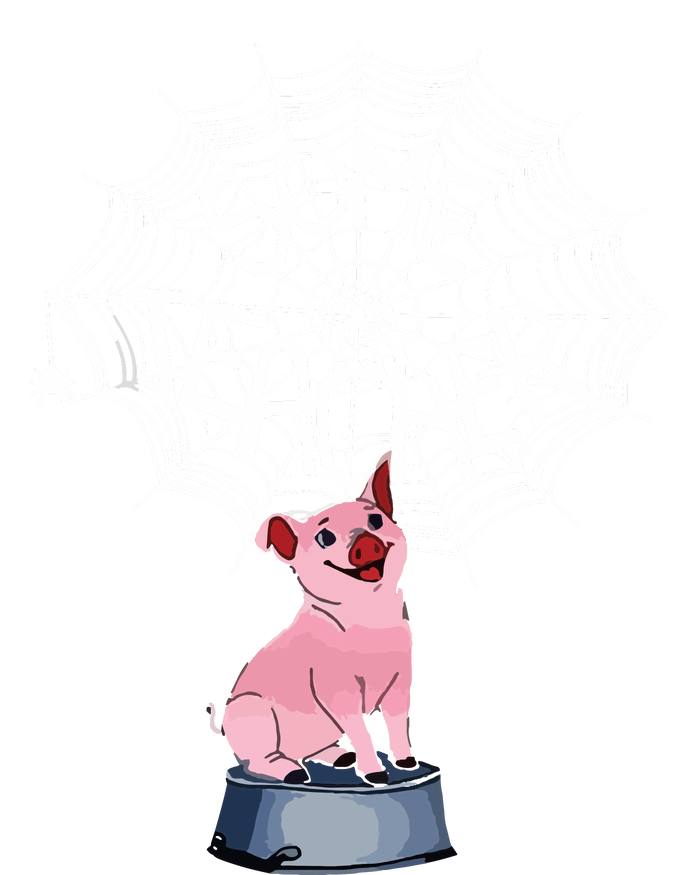 Some Teacher Spiderweb Pig Women's Crop Top Tee