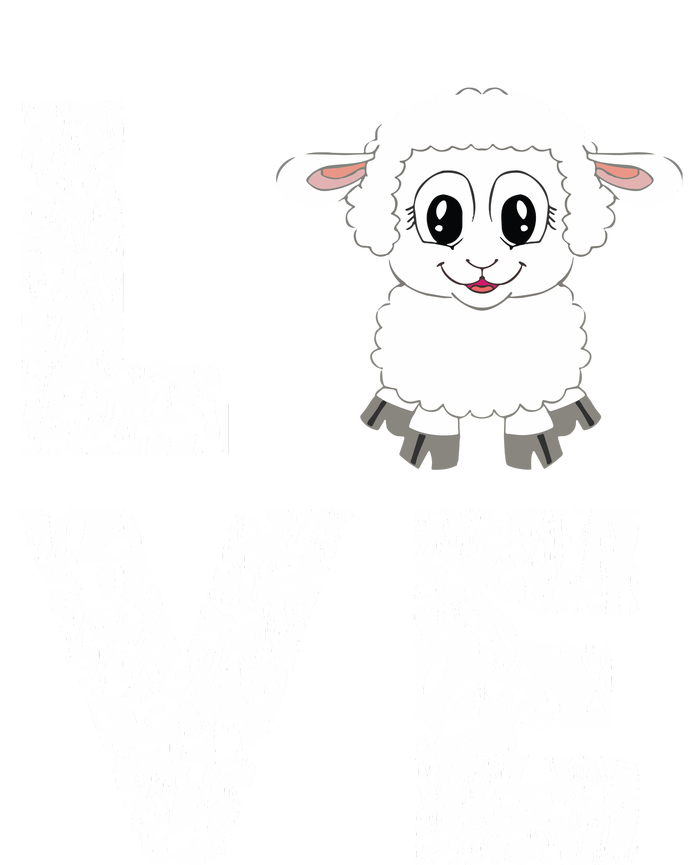 Sheepp Lamb Love Livestock Farmer Cattle Sketch Women's Crop Top Tee