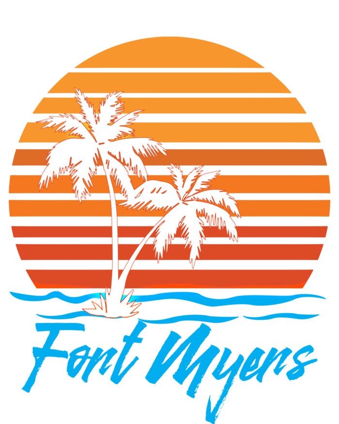 Fort Myers Sunset Palm Trees Beach Vacation Tourist Funny Gift Sweatshirt