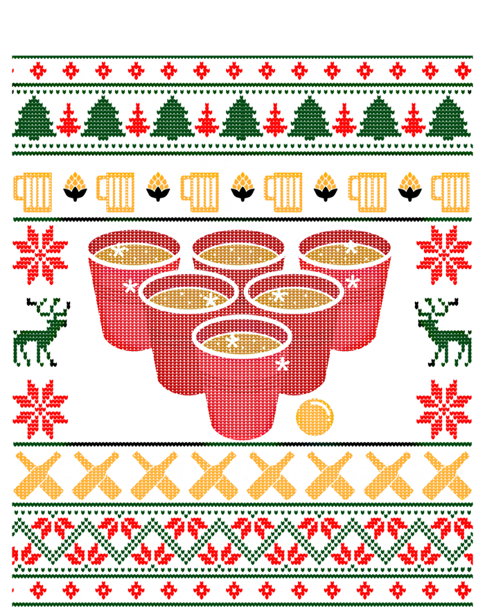 Funny Beer Pong Ugly Christmas Sweater Gift Sweatshirt