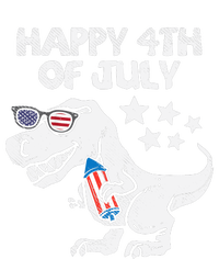 Happy 4th Of July Boy Trex Dinosaur American Dino Baby Long Sleeve Bodysuit