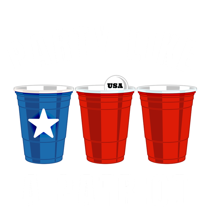 Happy Fourth Of July Party Like Patriot Funny Beer Pong Usa Funny Gift Mousepad