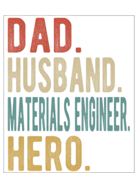 Dad Husband Materials Engineer Hero Funny Gift Women's Tri-Blend 3/4-Sleeve Raglan Shirt