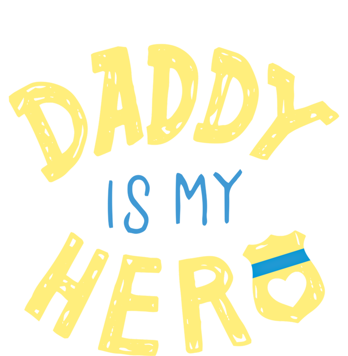 Daddy Is My Hero Police Officer Father Gift For Cops Deputys Gift Women's Racerback Tank