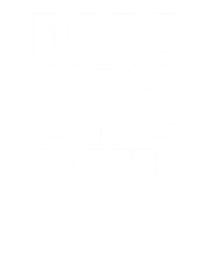 Dads With Beards Are Better Bearded Hipster Full Beard Gift Stripe Pom Pom Beanie