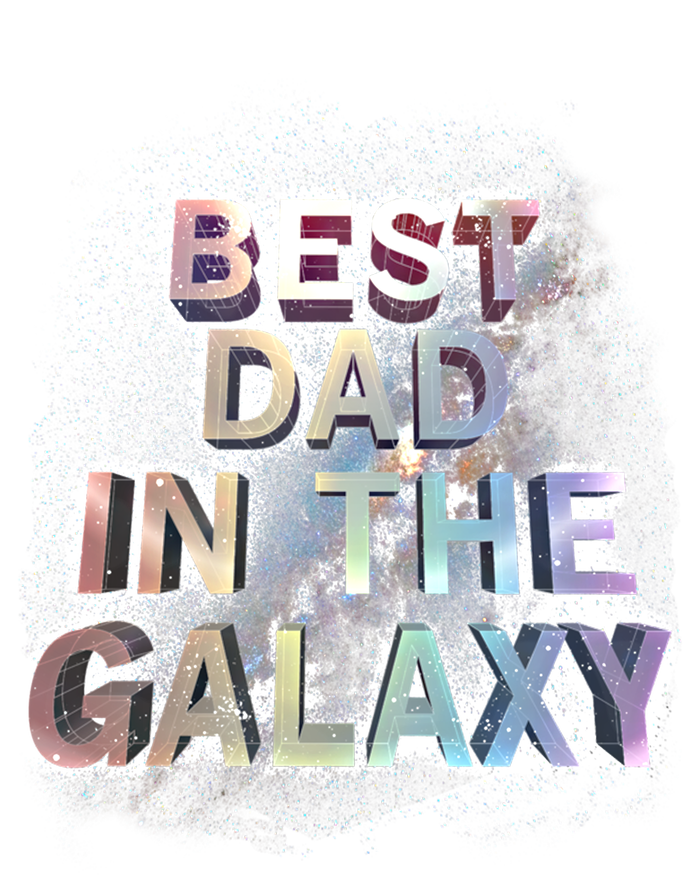 Fathers Day Best Dad In The Galaxy Rainbow Cute Gift T-Shirt