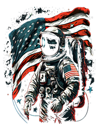 Space Astronaut American Flag Astronomy 4th Of July Gift Short Acrylic Beanie