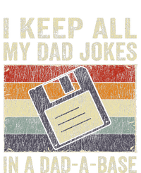 I Keep All My Dad Jokes In A Dad-A-Base Vintage Father Dad Grommeted Golf Towel