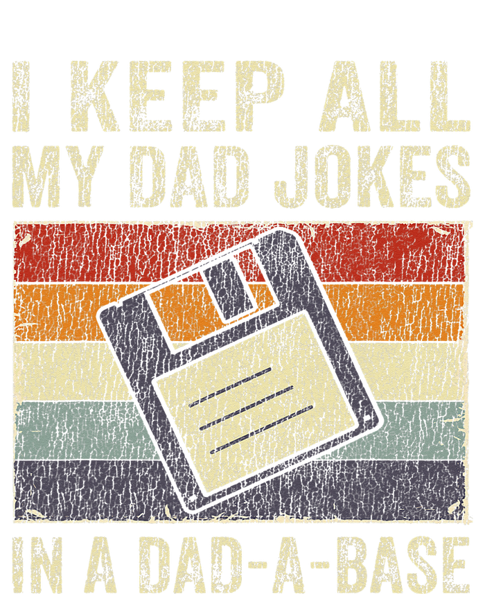 I Keep All My Dad Jokes In A Dad-A-Base Vintage Father Dad Grommeted Golf Towel