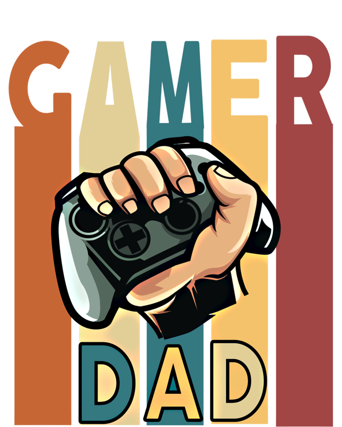 Gamer Dad Retro Vintage Gaming Fathers Day Gift T-Shirt