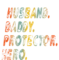 Husband Daddy Protector Hero Vintage Design Funny Gift T-Shirt