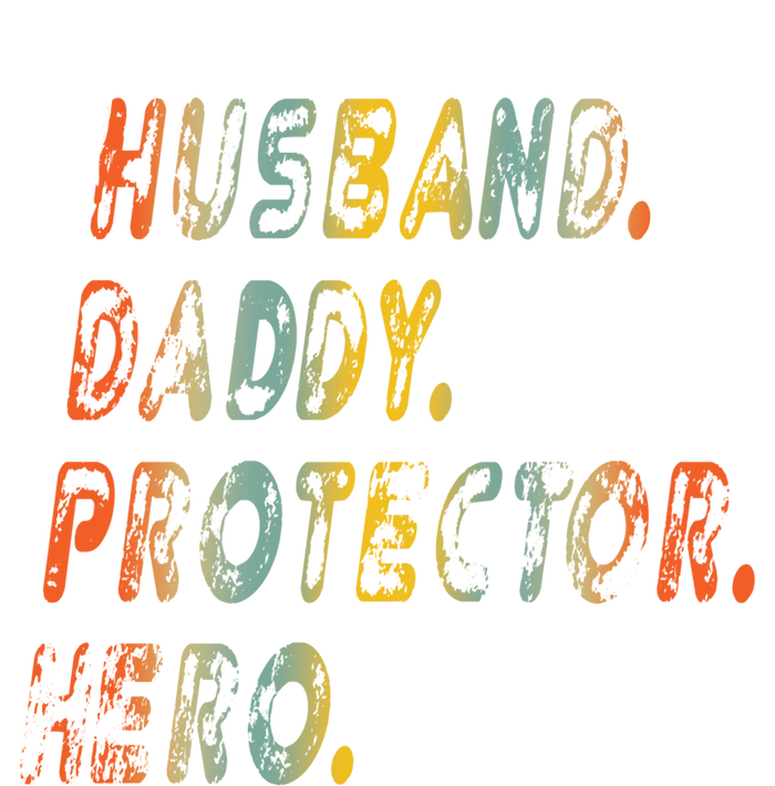 Husband Daddy Protector Hero Vintage Design Funny Gift T-Shirt