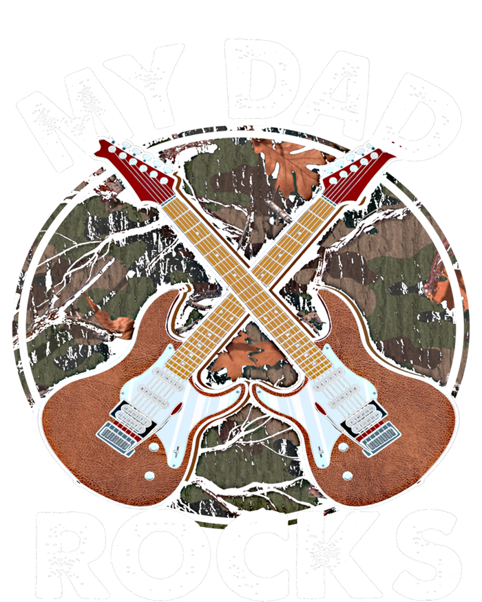 My Dad Rocks Rocker Father Rock And Roll Papa Daddy Music Meaningful Gift Stripe Pom Pom Beanie