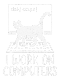 I Work On Computers Cat Funny Cat Owner Long Sleeve Shirt