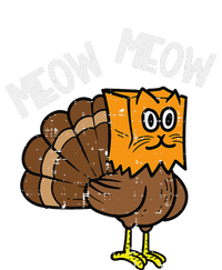 Turkey Paper Bag Meow Funny Thanksgiving Cat Women Cooling Performance Long Sleeve Crew