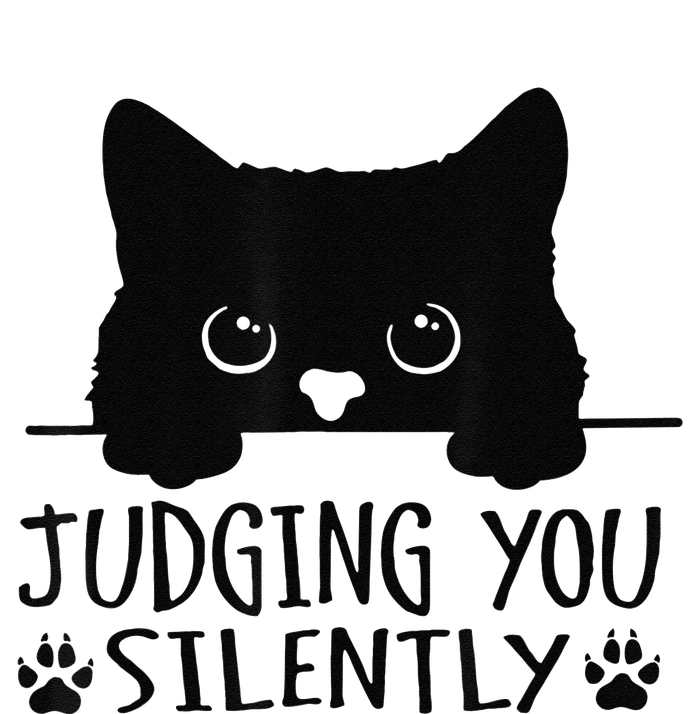 Funny Black Cat Judging You Silently Sarcastic Cat Mom T-Shirt