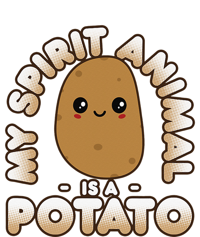 Funny Potato Cute Kawaii My Spirit Animal Is A Potato Women's Fleece Hoodie