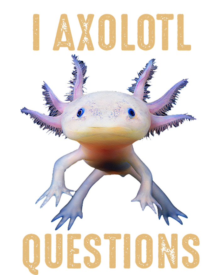 Retro Vintage I Axolotl Questions Youth Performance Sprint T-Shirt