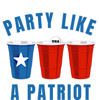 Happy Fourth Of July Party Like Patriot Funny Beer Pong Usa Funny Gift Tall Hoodie