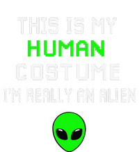 Weird Funny This Is My Human Costume Im Really An Alien USA-Made Snowflake Beanie