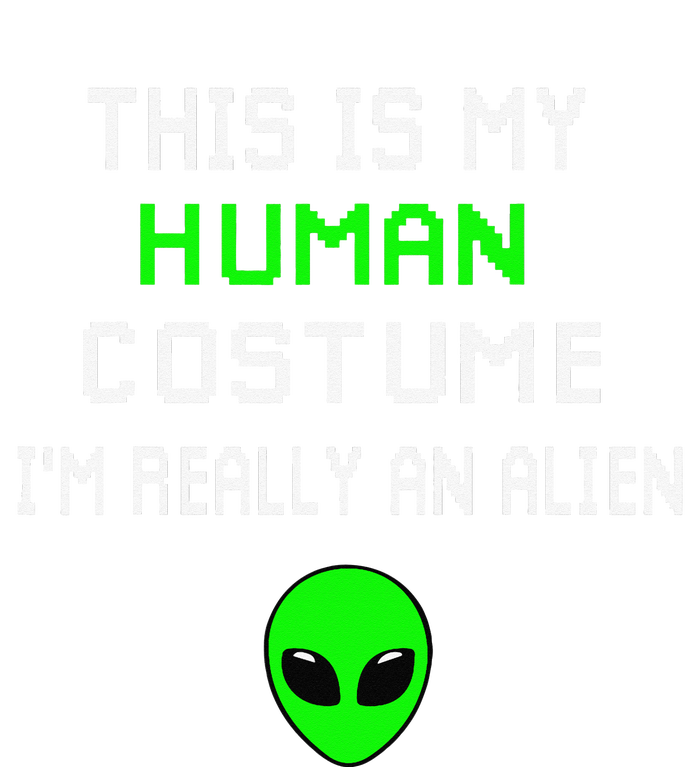 Weird Funny This Is My Human Costume Im Really An Alien USA-Made Snowflake Beanie