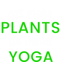 Eat More Plants Do More Yoga Funny Healthy Lifestyle Design Gift Coaster