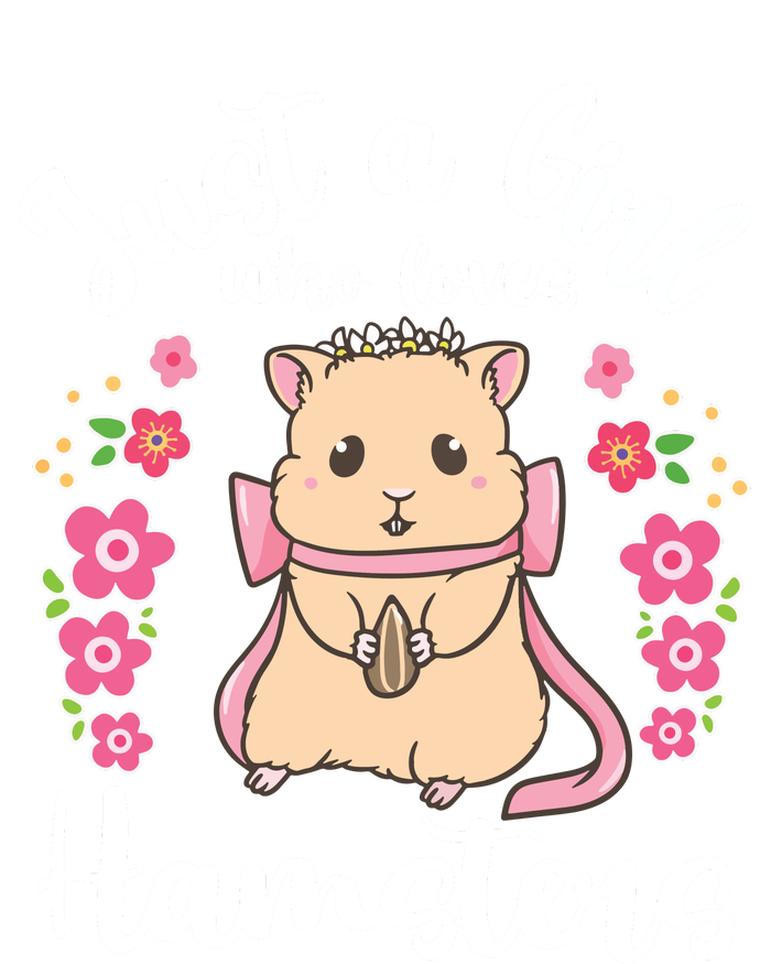 Hamster Just A Girl Who Loves Hamsters Women's Racerback Tank