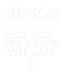 Jesus The Way The Truth The Life Christian Bible Verse Gift Striped Beanie with Solid Band