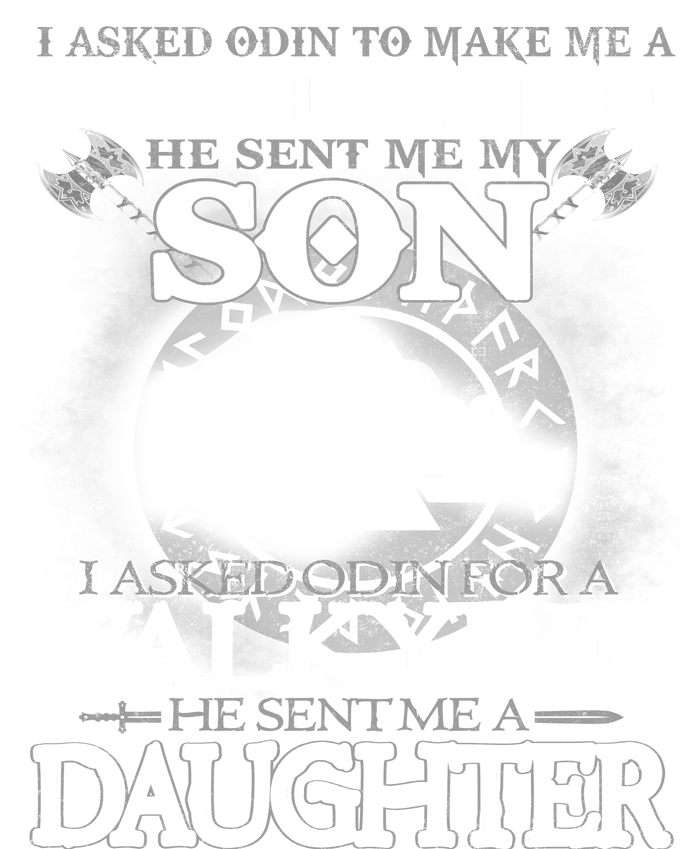 Viking Dad I Asked Odin To Make Me A Better Man He Sent Me My Son Tote Bag