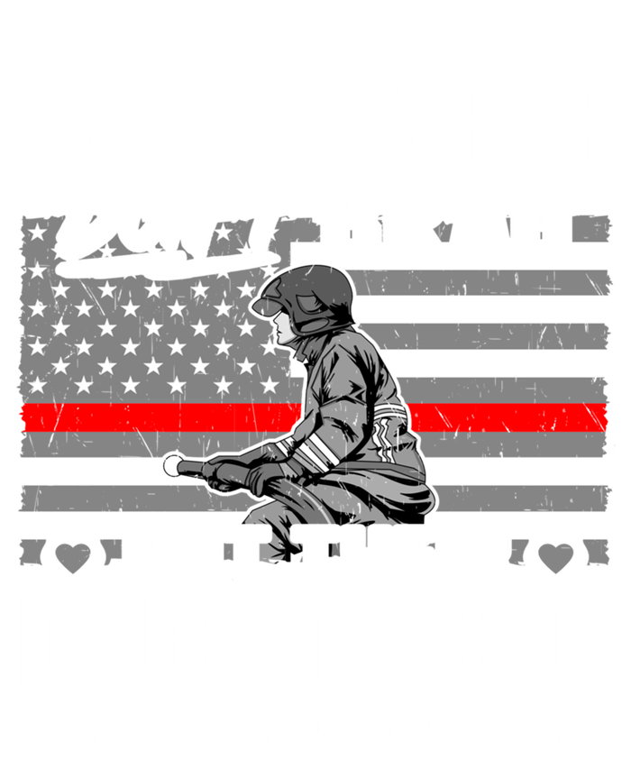 Firefighters Dont Brag Great Gift Proud Firefighter Daughter Gift Great Gift Stripe Pom Pom Beanie