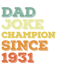 Dad Joke Champion Since 1931 Gift Birthday Fathers Day Gift Women's Flannel Pajama Set