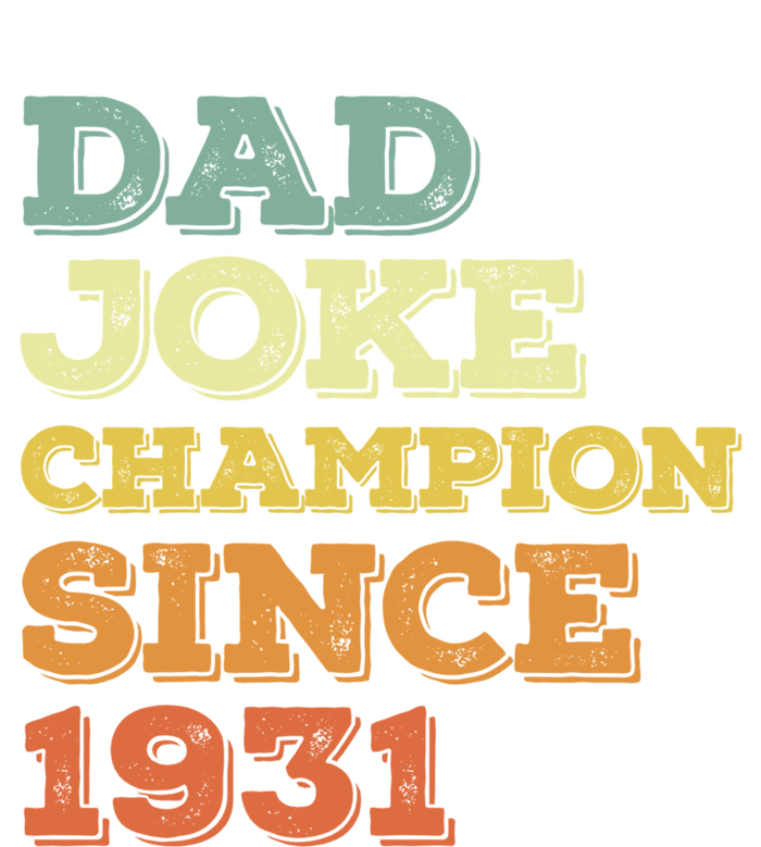 Dad Joke Champion Since 1931 Gift Birthday Fathers Day Gift Women's Flannel Pajama Set