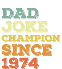 Dad Joke Champion Since 1974 Gift Birthday Fathers Day Gift Kids T-Shirt