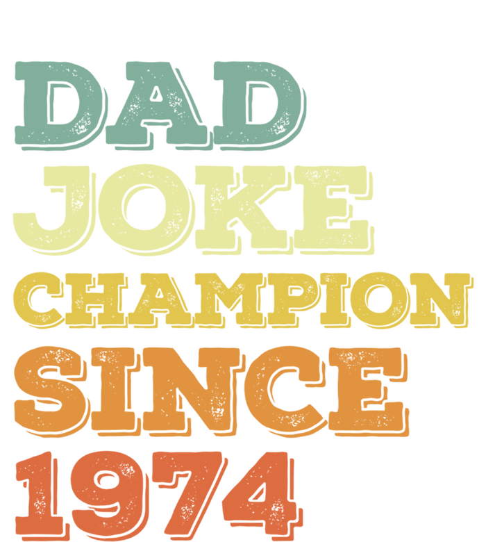 Dad Joke Champion Since 1974 Gift Birthday Fathers Day Gift Kids T-Shirt