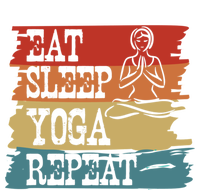 Eat Sleep Yoga Repeat Retro Vintage Yoga Lovers Cool Gift Sweatshirt