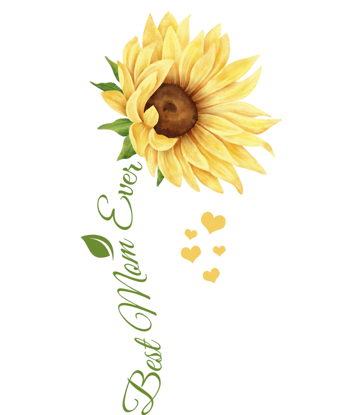 Best Mom Ever Sunflower Cute Mothers Day T-Shirt