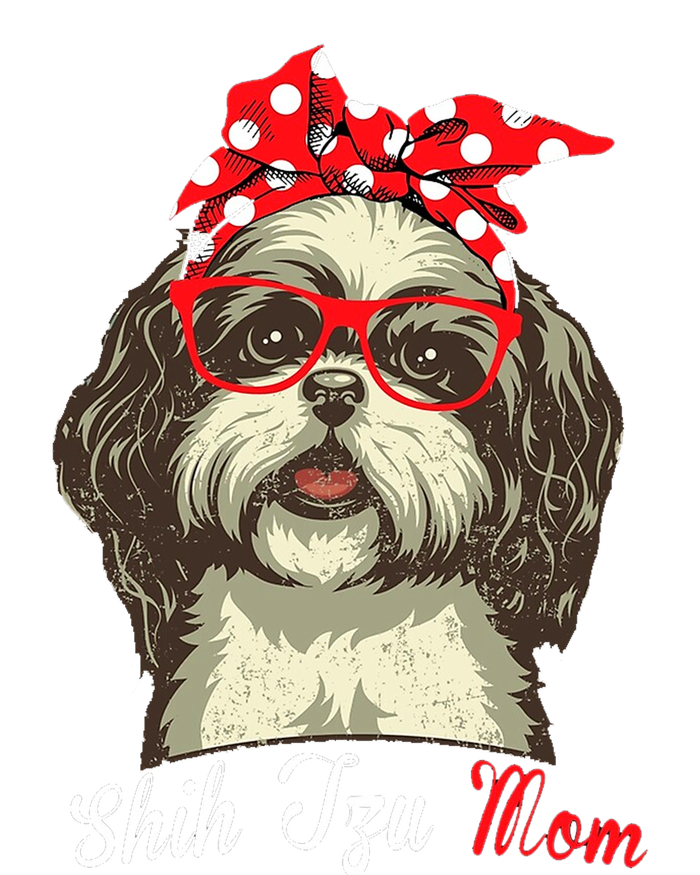 Shih Tzu Mama Funny Dog Lover Mothers Day Shitzu Dog Gift T-Shirt