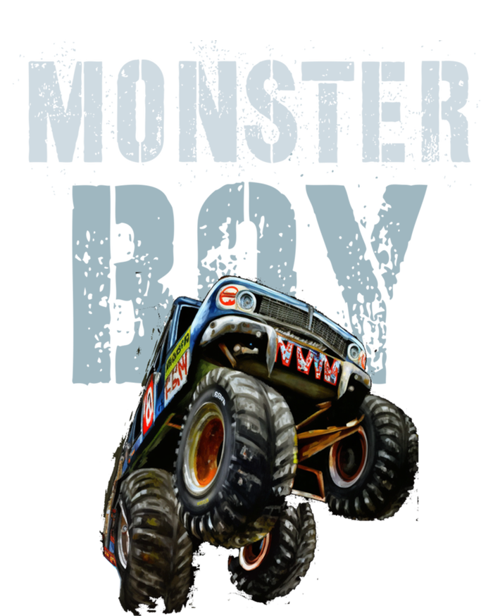 Funny Monster Truck Birthday Matching Mom Dad Theme Gift Ceramic Bell Ornament