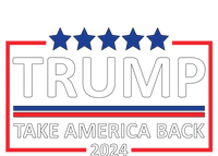  Donald Trump 2024 Take America Back USA United States Striped Beanie with Solid Band