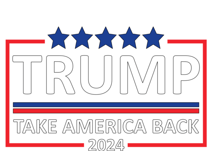  Donald Trump 2024 Take America Back USA United States Striped Beanie with Solid Band