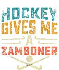 Hockey Gives Me A Zamboner Funny Hockey Women's Long Sleeve Flannel Pajama Set 