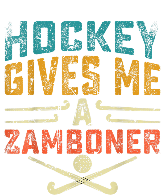 Hockey Gives Me A Zamboner Funny Hockey Women's Long Sleeve Flannel Pajama Set 