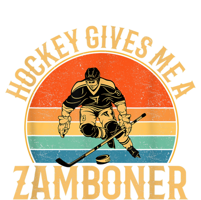 Hockey Gives Me A Zamboner Funny Hockey Cooling Performance Long Sleeve Crew