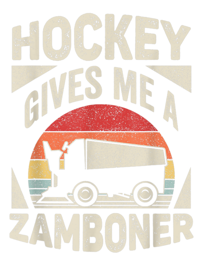 Vintage Retro Hockey Gives Me A Zamboner Hockey Grommeted Golf Towel